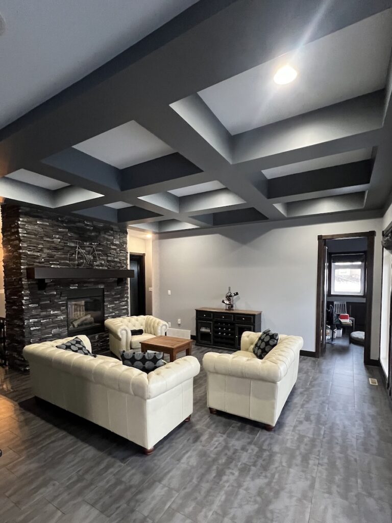 Ceilings were painted by Smart Painting Ltd. in Edmonton