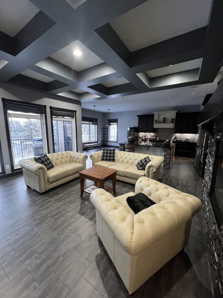 Ceilings were painted by Smart Painting Ltd. in Edmonton